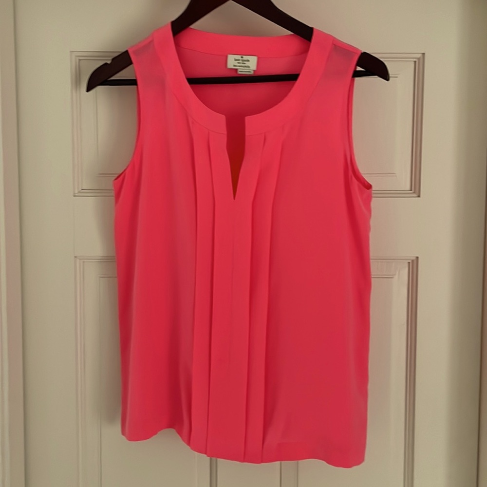 Kate Spade live colorfully silk tank
